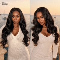 Klebefreie 7x6 HD Lace Wig aus indischem Rohhaar, Loose Body Wave Perücke, vorgeschnittene Spitze, verstellbare Echthaar-Lace-Front-Perücke
