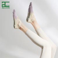 ALLCH Chaussettes d'été de yoga professionnelles à 5 orteils pour femmes, antidérapantes, courtes, montantes, à la cheville, en tricot 3D, de haute qualité.