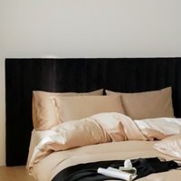 Ensemble de literie de luxe léger en coton pur de haute qualité, couleur unie, écologique, doux et respirant, housse de couette, draps de luxe
