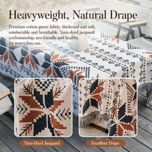 Böhmische Outdoor-Tischdecke Picknick-Matte Feuchtigkeitsbeständige Verdickte Campingdecke Maßgefertigte Bodenmatte Sofa-Handtuch-Abdeckung für Zuhause - Product Image 2