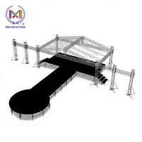 Plateforme de Scène Portable en Alliage d'Aluminium, Usine Personnalisable, Extérieure, Étanche, Mobile pour Concerts, Éléments de Scène et Structures en Treillis