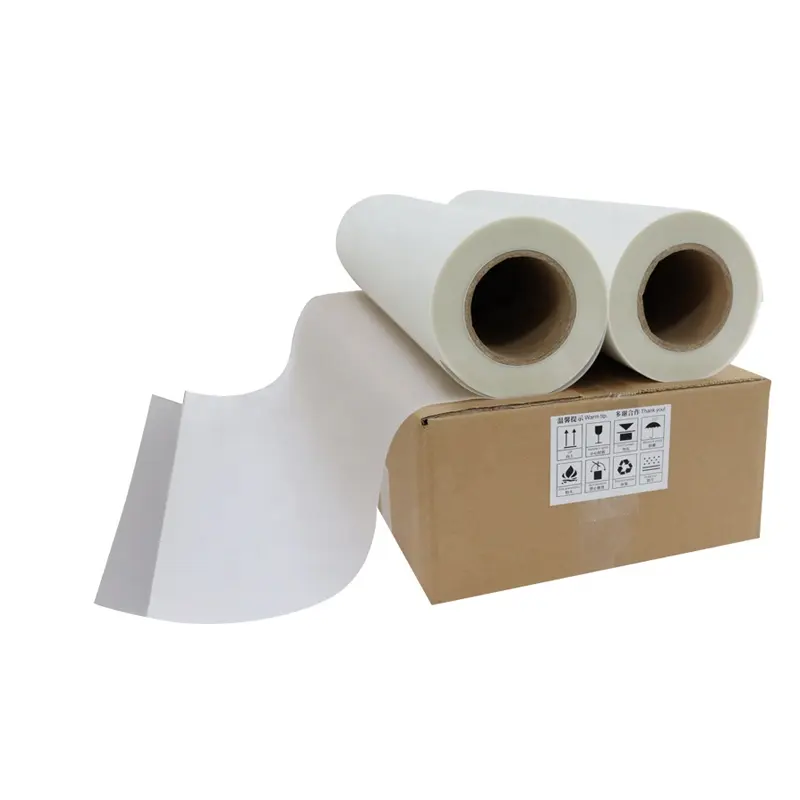 33cm, 43cm, 60cm roll plastisol heat transfer film pet film for dtf printer digital transfer film