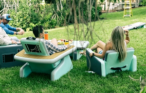 Chaise de plage <span class=keywords><strong>gonflable</strong></span> pliable robuste avec support dorsal, canapé flottant pour <span class=keywords><strong>piscine</strong></span>, lac et mer - Product Image 3