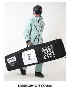 Nouveau sac de ski et de snowboard imperméable avec roulettes, 3 compartiments, séparation sec/humide, grande capacité, sac de voyage - Product Image 2
