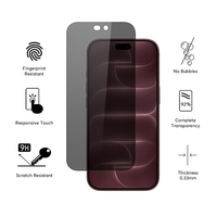 Protection d'écran en verre trempé 9H pour iPhone 18 Pro Max, anti-espion, pour une visualisation privée
