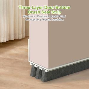 שלוש דלת שכבה תחתית איטום רצועה דלת טיוטה פקק דלת לטאטא רצועת צמר חותם חסין winding and winding מזג אוויר אטומים לרעש - Product Image 2