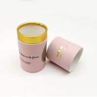Vente flash - Boîte d'emballage en tube de papier cylindrique en carton personnalisé pour cosmétiques, parfums et baumes à lèvres