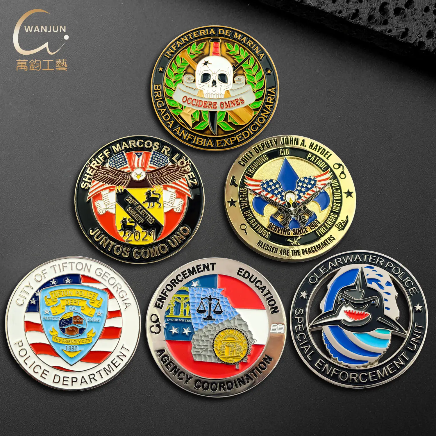 Customised City Tourist Attractions Landmarks Double Sided Coins Souvenirs Scenic Spots Metal Lacquered Double Sided Coins