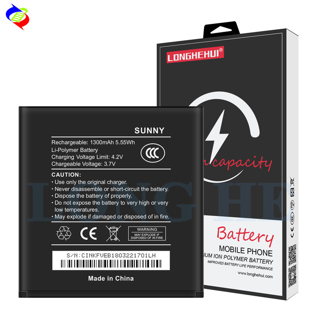 1300mAh 3.7V Li-ion Polymer Battery for Wiko Mobile Phone Use Products in Stock