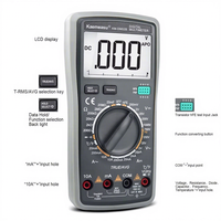 Handheld Professional Industrial Digital Voltmeter Multimeter Multitester NCV T-RMS Electric Test Meter KM-DM02 AC750V/DC1000V