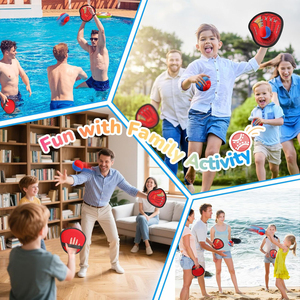 Kids Toss and Catch <strong>Ball</strong> Game Outdoor Yard Games Beach Toys Pool Toddler Baseball Glove &amp; Catch <strong>Ball</strong> Toys - Product Image 5