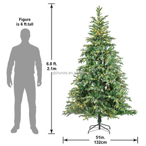 Tùy Chỉnh Đa Kích Thước Na Uy Vân sam Sống Động Như Thật Cao Quý <span class=keywords><strong>Fraser</strong></span> <span class=keywords><strong>Fir</strong></span> Prelit Sang Trọng Khổng Lồ Nhân Tạo Cây Giáng Sinh - Product Image 6