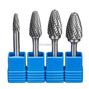 Fresas Rotatorias de Carburo de Tungsteno Tipo F de Corte Doble/Individual, Forma de Arco, Cabeza Redonda, para Pulir, Desbarbar y Cortar - Product Image 1