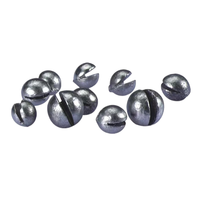 100 pièces/boîte 0,3-3g Ensemble de plombs de pêche ronds à ouverture, plombs fendus, plombs lestés, matériel de pêche