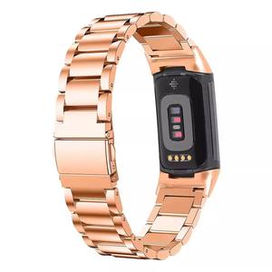 Bracelet de remplacement en acier inoxydable de <span class=keywords><strong>luxe</strong></span> pour hommes et femmes pour <span class=keywords><strong>Fitbit</strong></span> Charge 5 4 3 Smart Band - Product Image 4