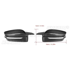 ฝาครอบกระจกมองข้างคาร์บอนไฟเบอร์แบบแห้ง สำหรับ BMW ซีรีส์ 2/3/4 รุ่น G20 G28 G22 G23 G26 G42 ปี 2020-  อะไหล่เปลี่ยนฝาครอบกระจกมองข้าง - Product Image 6