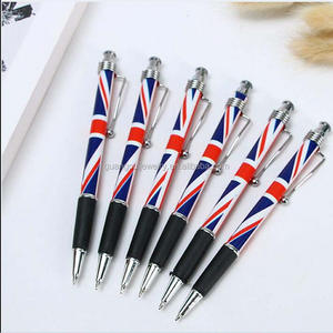 Stylo à bille en plastique bon marché avec logo personnalisé imprimé Londres Royaume-Uni Brésil Australie États-Unis Souvenirs - Product Image 3