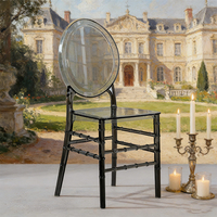 Chaises en acrylique transparentes modernes en plastique cristal, nouveau design pour mariages et événements, pour salle à manger