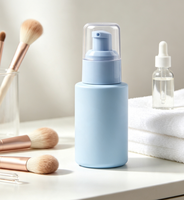 Flacon de sérum en verre macaron de 30 ml, flacon rond pour fond de teint, contenant cosmétique vide pour lotion
