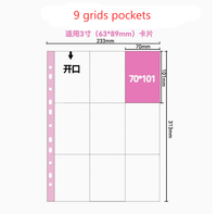 Classeur en cuir PU imprimé Anime, 9 pochettes, album photo avec fermeture éclair, format A4, classeur pour cartes à collectionner, cartes de 3 pouces