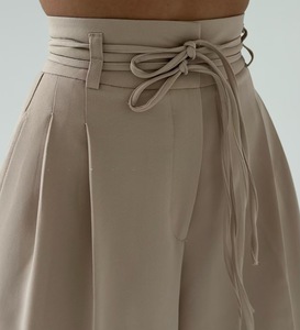 <span class=keywords><strong>Pantaloni</strong></span> lunghi moda Y2k a gamba larga da <span class=keywords><strong>donna</strong></span> eleganti elasticizzati a vita alta a doppia coulisse <span class=keywords><strong>pantaloni</strong></span> <span class=keywords><strong>larghi</strong></span> da ufficio - Product Image 4