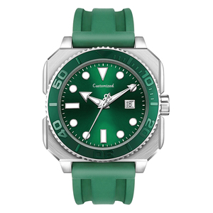 Nuevo Reloj Cuadrado con Movimiento Mecánico, Bisel Giratorio y Cristal de Zafiro, Reloj de Buceo Mecánico - Product Image 1