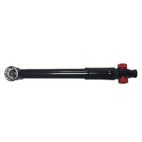 Pompe à vélo portable PRO STAR haute pression CO2 avec cadre en aluminium, pour valves Presta/Schrader, jauge de pression 11