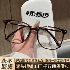 Nuevas gafas cuadradas de estilo coreano para mujer, montura completa con lentes de PC anti luz azul, gafas para miopía, diseño transparente - Product Image 2