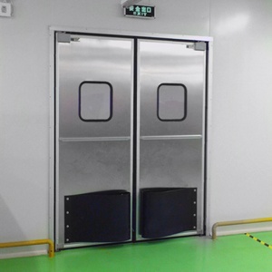 ประตูสวิงน้ำหนักเบา ทนทาน สำหรับซูเปอร์มาร์เก็ตและคลังสินค้า - Product Image 1