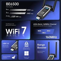 Adaptador USB Wifi 7 EDUP BE1703 Wifi7 BE6500 Tri-Banda Inalámbrico de Alta Potencia 2.4GHz&5GHz&6GHz con Señal Estable