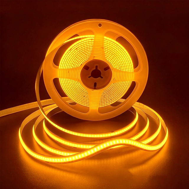 Customized COB Led Strip Color Temperature  1800K 9000k  Flexible Led Strip Light Self Adhesive Led Backlight for  DIY Lighting
