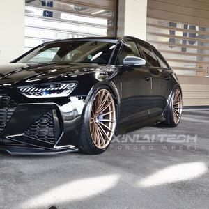 Jantes en alliage concaves multi-rayons forgées en bronze brossé XINLAI, 18, 19, 20, 21, 22 pouces, jantes sport performance pour <span class=keywords><strong>Audi</strong></span> <span class=keywords><strong>RS6</strong></span> - Product Image 1