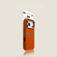 Coque de protection intégrale créative haut de gamme en alliage d'aluminium rayée compatible iPhone 17 et 16 Pro Max XP1543 – Nouveauté