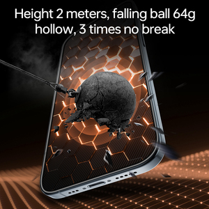 Aikice 2.5D Bảo hiểm đầy đủ mạ điện Tempered Glass bảo vệ màn hình chịu mài mòn cho iphone17 không khí 17 Pro Max điện thoại di động - Product Image 2