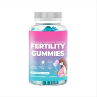 Compléments alimentaires en gommes pour la fertilité naturelle OEM/ODM, favorisant l'ovulation, acide folique prénatal, multivitamines, gommes de soutien à la fertilité