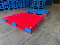 LYPALLETS Palette en plastique réversible et réparable, palette empilable robuste pour entrepôt tridimensionnel