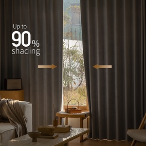 Rideaux occultants thermiques ZSTARR en lin épais double face 100 % occultants pour salon, rideaux <span class=keywords><strong>de</strong></span> luxe - Product Image 5