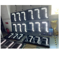 Pantalla Digital para estación de servicio, indicador de precio de gasolina, led programable, rotulos de 18 pulgadas