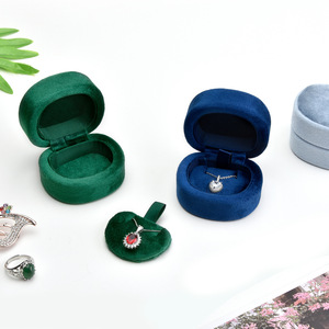 Saint Valentin Anniversaire Velours Moderne Élégant Bijoux Affichage Stockage Boîte-Cadeau pour Boucles D'oreilles Colliers Pendentifs Bracelets - Product Image 1