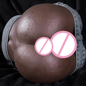 Molde de <span class=keywords><strong>Silicona</strong></span> Anal y Vaginal de Piel Marrón-Negra, Muñeca Vaginal Realista para la Masturbación Masculina, Juguete Sexual para Adultos - Product Image 1