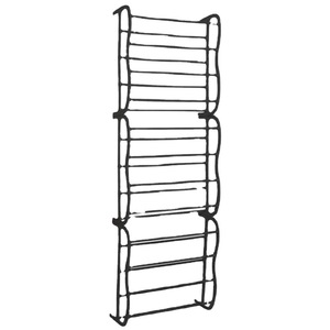 Over Door <b>Shoe</b> <b>Rack</b> Multi Layer Wall Mounted <b>Storage</b> Organizer For <b>Shoes</b> Home Dormitory Black And White Rectangle CS 6013 - Product Image 2