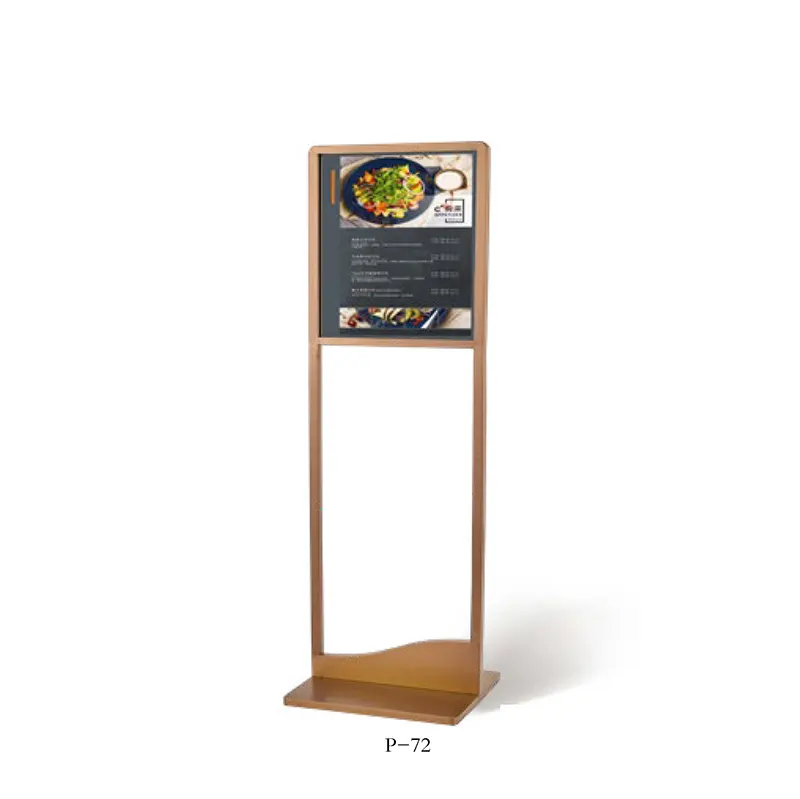 Leasylife Personalizado Publicidade Shopping Menu Stand Outdoor Indoor Alumínio Snap Frame Metal Board Stand