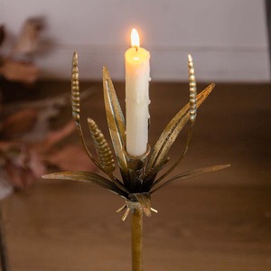 Iron Flower Candlestick <b>Ornament</b> Antique <b>Vintage</b> Style Home Decoration Durable - Product Image 3