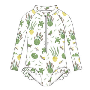 ชุดว่ายน้ำเด็กแขนยาวแบบซิป ป้องกันรังสียูวี มาตรฐาน Oeko-Tex ชุดว่ายน้ำเด็กผู้หญิงแบบชิ้นเดียว รุ่นใหม่ - Product Image 3