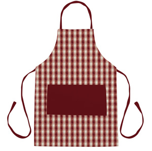 Wholesale Yarn Dyed Cotton Stripe Checked <b>Kitchen</b> <b>Apron</b> Custom Color Dyed Premium Quality Soft Durable Cooking <b>Apron</b> For Home - Product Image 2