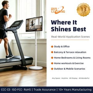 Pantalla Inteligente Móvil de 32 Pulgadas, Pantalla Táctil Portátil con Ruedas, Android con Batería para el Hogar, <span class=keywords><strong>Fitness</strong></span>, Hoteles y Negocios - Product Image 5