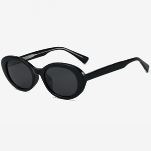 Personnaliser créer mon propre design marque de luxe votre propre mens tout noir tendance lunettes de soleil oeil de chat - Product Image 2
