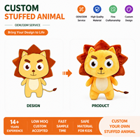 Peluche Lion Personnalisée Ultra Douce – Jouet en Peluche pour Enfants – Créez Votre Propre Marque – Nouveau Design Personnalisé – Jouets pour Enfants