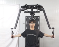 Appareil de musculation multifonctionnel professionnel pour la musculation : Presse pectorale, Pectoral Fly incliné et Développement des Deltédaux Postérieurs