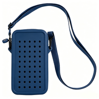 Chinfai Nouvelle Tendance Mode Mini Sac Téléphone Portable pour Femme en Silicone Sac de Rangement pour Téléphone Portable Sac Bandoulière pour Téléphone Portable Femme Sac Jibbitz